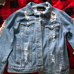 FASHION NOVA RIPPED JEAN JACKET